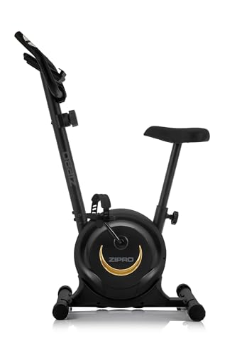 ZIPRO One S Heimtrainer Fahrrad - Magnetischer Widerstand, Leiser Betrieb, Verstellbarer Komfort, LCD-Display, Pulsmessung, Kalorienanzeige, Kompakt für Zuhause, Smartphone-Halter, Max 110kg